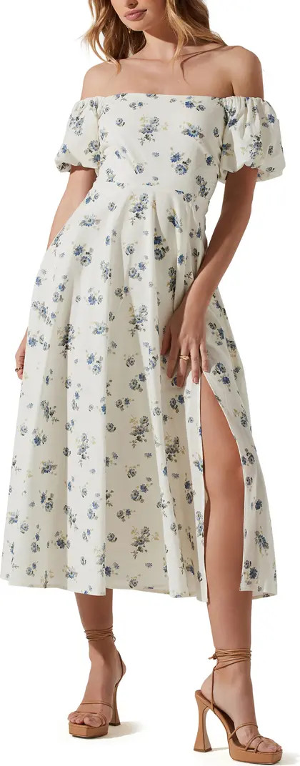 Off the Shoulder A-Line Dress | Nordstrom