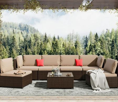 SALE was $749 now $360! Outside furniture couches patio furniture sale discount Walmart 