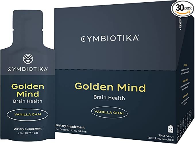 CYMBIOTIKA Golden Mind Brain Memory Focus Supplement for Adults, Liquid Nootropic Energy Suppleme... | Amazon (US)