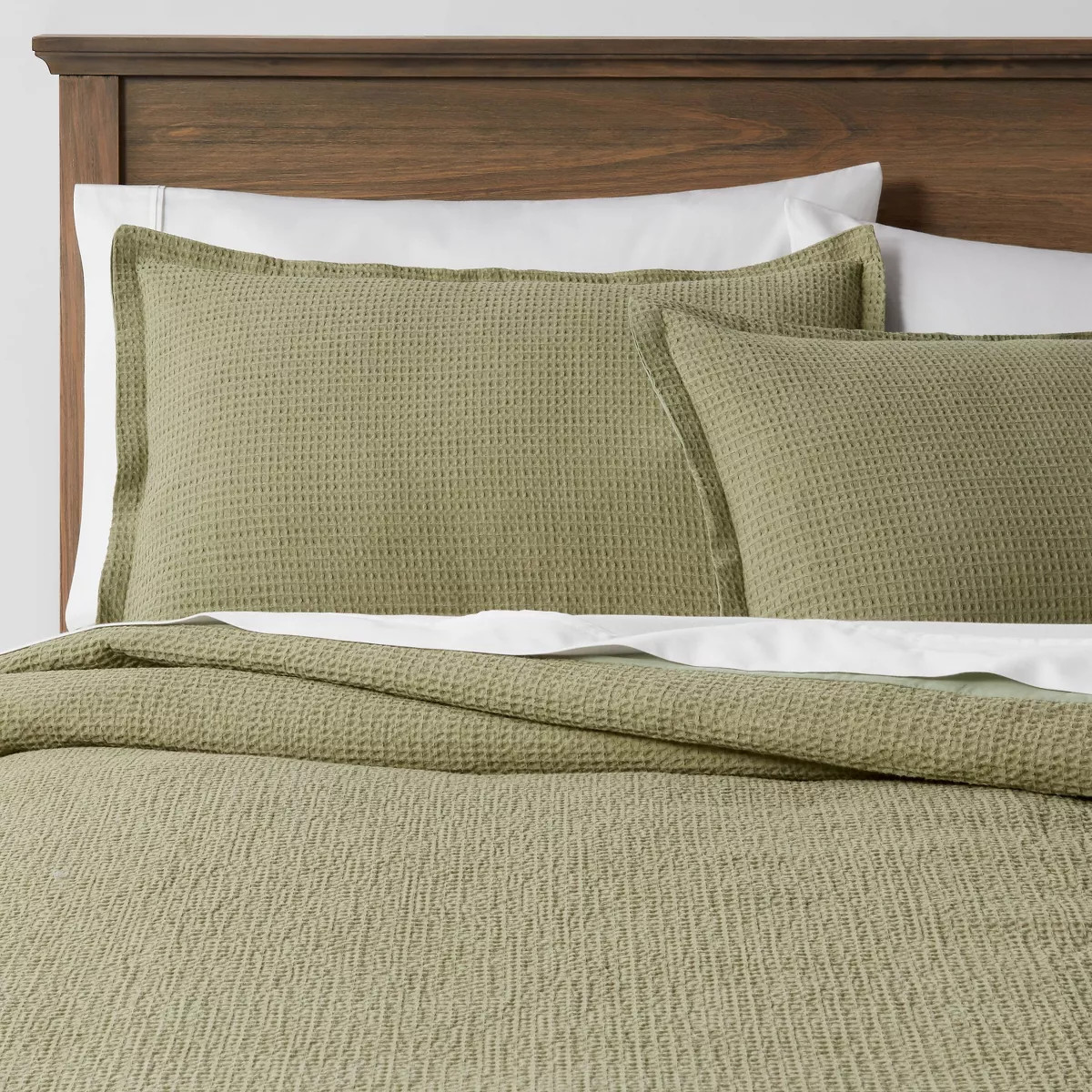 Washed Waffle Weave Duvet Cover and Sham Set - Threshold™ | Target