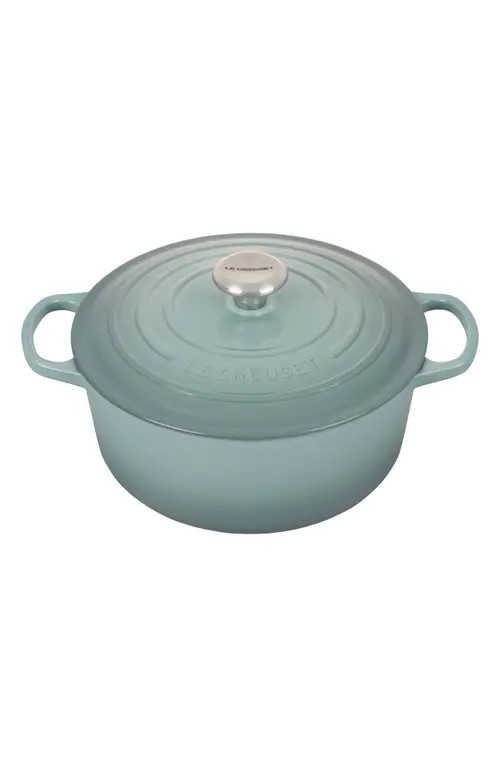 Le Creuset Signature 5.5-Quart Round Enamel Cast Iron French/Dutch Oven in Sea Salt at Nordstrom | Nordstrom