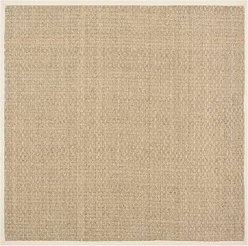 SAFAVIEH Area Rug 8' Square - Natural Fiber Collection - Large - Natural & Beige, Seagrass, Baske... | Amazon (US)