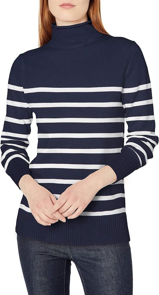 Amazon Essentials Women's Long-Sleeve 100% Cotton Roll Neck Sweater | Amazon (US)