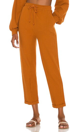 Dune Terry Pant in Amber | Revolve Clothing (Global)