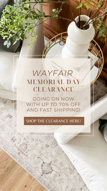 Wayfair Memorial Day Clearance is going on now! It is such a good time to buy the home items you’ve been looking for to upgrade your favorite space with up to 70% off and fast shipping. 

#memorialdaysale #wayfair #homesale #homedecor #lamps #lighting #lightingfinds #homerefresh #salefinds #bedroomdecor #giftideas #onsale #tablelamp #ceramiclamp #tableaccessories #interiordesign #interiors #homedecorating #accessories #rugs #furniture #bedroom #livingroom #den #outdoorliving

#LTKHome #LTKStyleTip #LTKSaleAlert