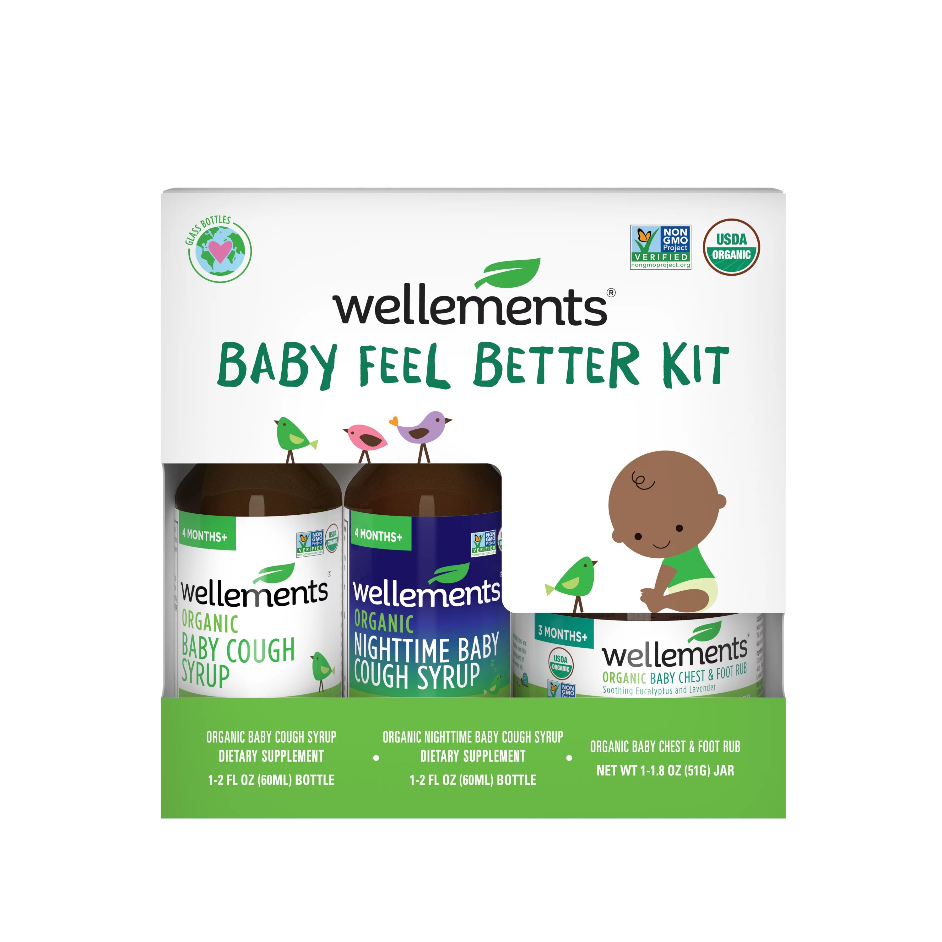 Wellements Organic 3 Piece Baby Feel Better Kit | Walmart (US)