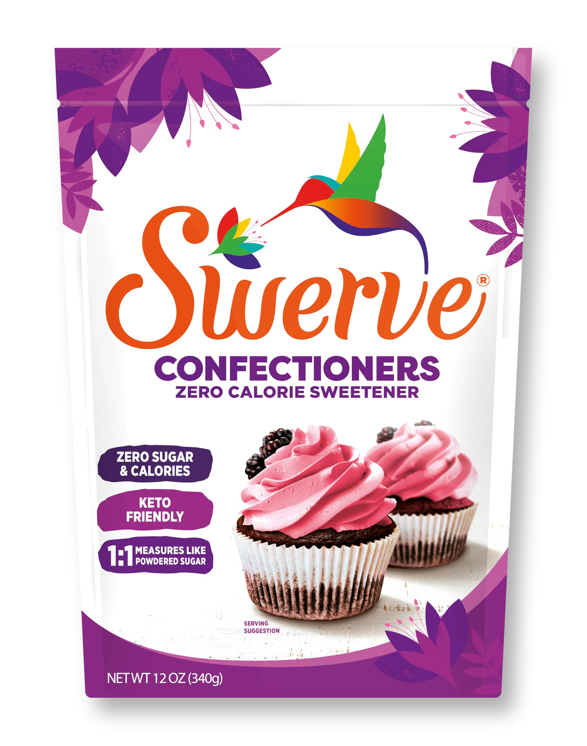 Swerve Sweetener Powder, Confectioners, 12 oz | Amazon (US)