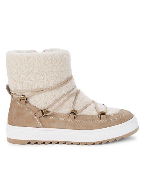 Blondo Sanity Waterproof Faux-Shearling &amp; Suede Hiking Boots on SALE | Saks OFF 5TH | Saks Fifth Avenue OFF 5TH