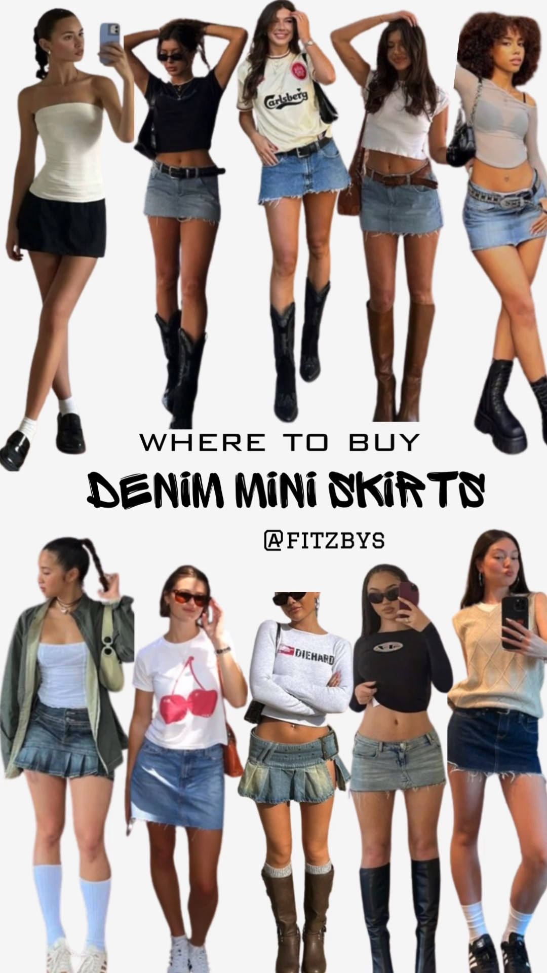 Where to buy: denim mini skirts

Mini skirts, denim mini skirts, skirts, skirt, jeans skirt, jean mini skirt, blue denim skirt, black denim mini skirt, mini skirt outfit, mini denim skirt outfit, summer essentials, summer clothes, summer trends, blue denim, light denim skirt.
#miniskirt #minidenimskirt, #skirt #skirts #denimskirt #outfitinspo #skirtoutfit #summertrend #summeroutfit #summerskirt

#LTKstyletip #LTKSeasonal #LTKVideo