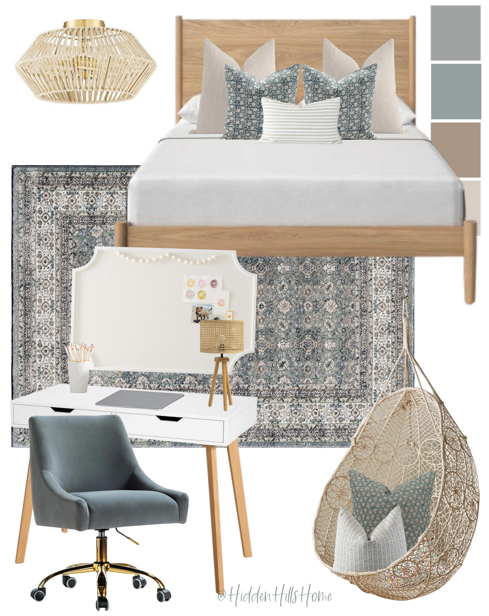 Teen girls bedroom decor, home decor, girls room, teenager bedroom ideas, blue bedroom decor, kids bedroom, girls bedroom mood board, hanging swing #bedroom #homedecor #girlsroom

#LTKsalealert #LTKhome #LTKkids