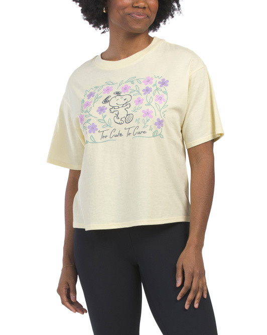 Snoopy Flowers Tee | TJ Maxx