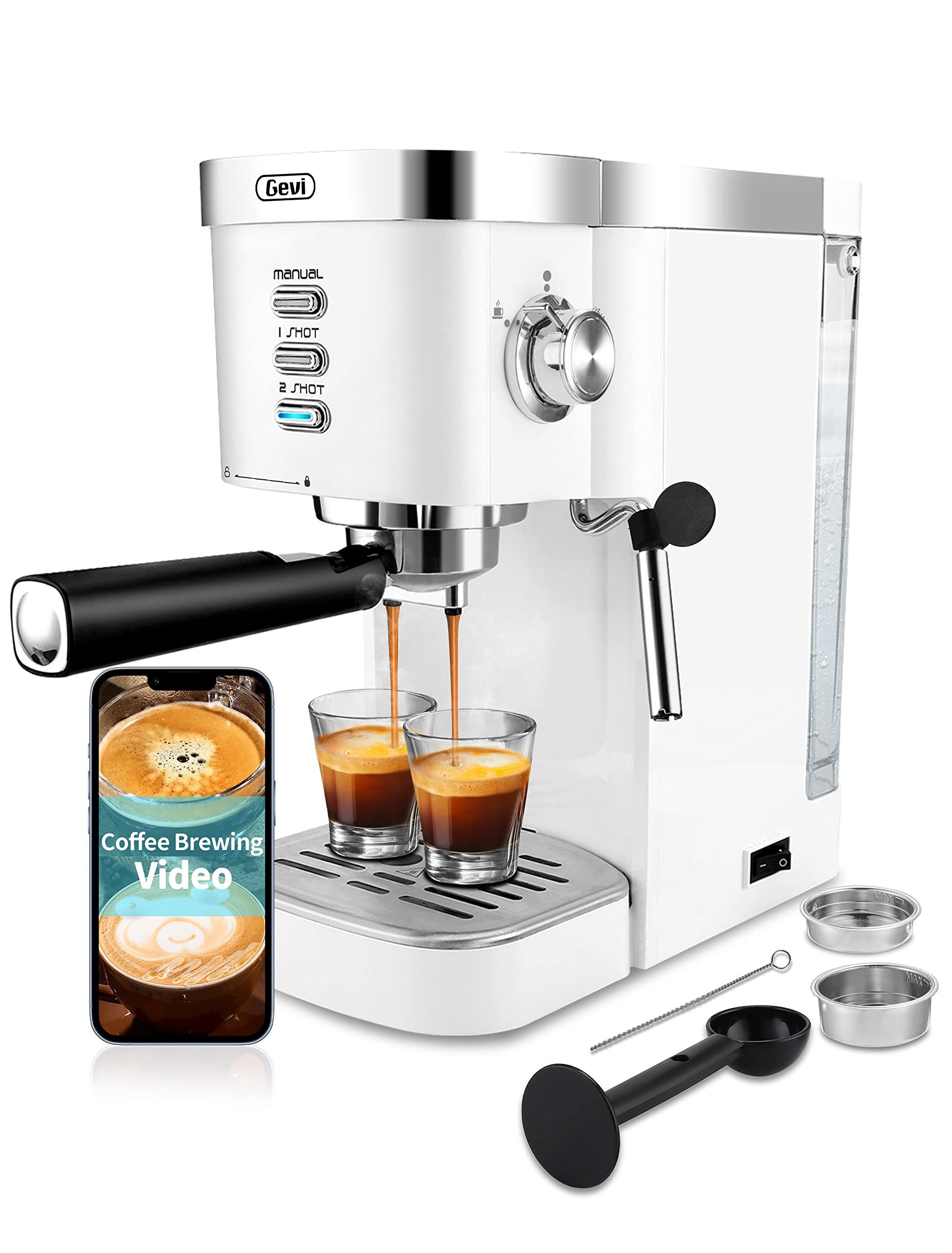 Gevi Espresso Machines 20 Bar Fast Heating Commercial Automatic Cappuccino Coffee Maker with Foam... | Amazon (US)