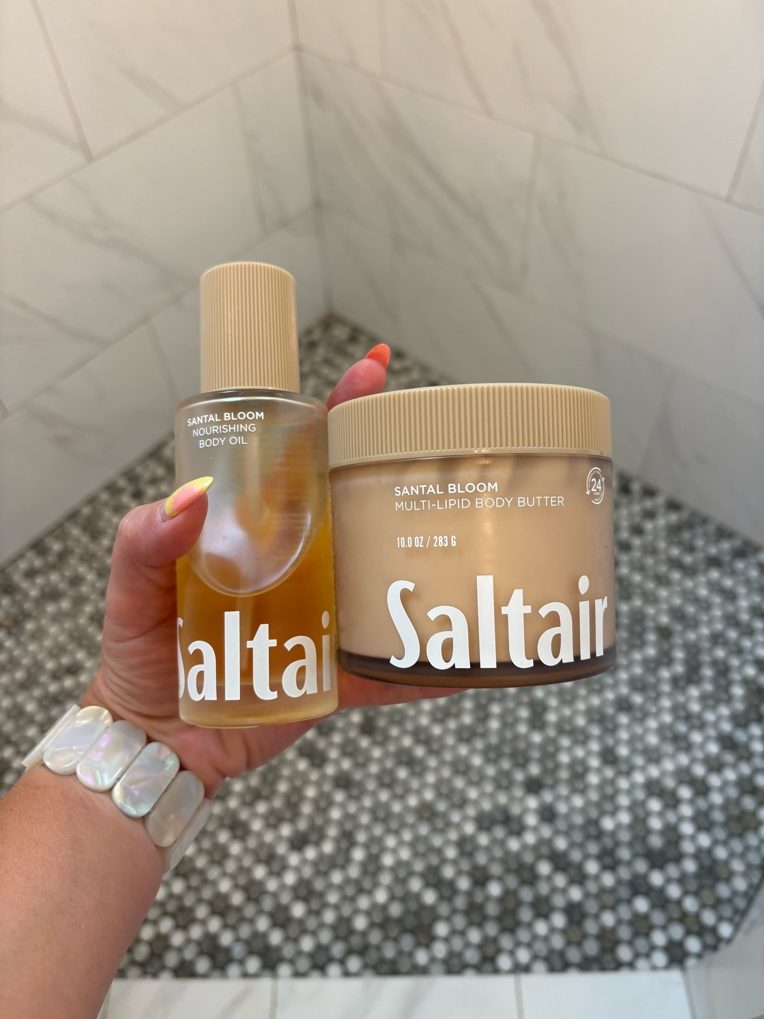 Two of my favorite products right now!
Loving this saltair body oil and body butter and bonus it smells amazing!!
I use both after I shower or just when I went to feel very moisturized!
#bodyoil #bodybutter #lotion #saltair #beauty #beautyproducts #targetbeauty

#LTKBeauty #LTKOver40 #LTKselfcare