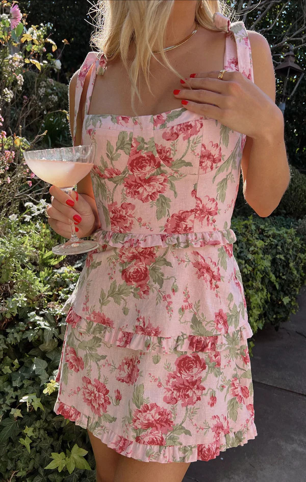 Lady Corset Mini Dress ~ Garden Romantic | Show Me Your Mumu