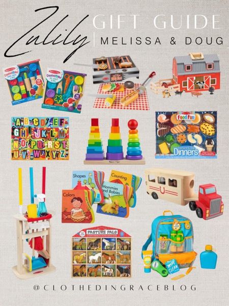 I’ve been doing some Christmas shopping on @Zulily this month and I always go right to the Melissa & Doug options. These make the best gifts and they hold up so well. Here are some of my picks. #ad #zulilyfinds 