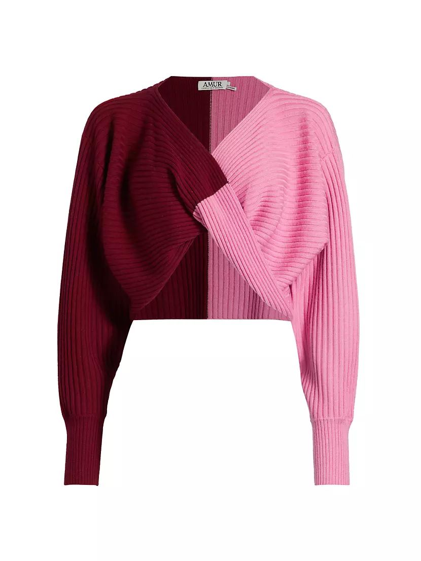 Cruz Merino Wool Colorblock Sweater | Saks Fifth Avenue
