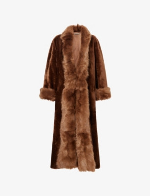 Sima Shearling Maxi Coat | Selfridges