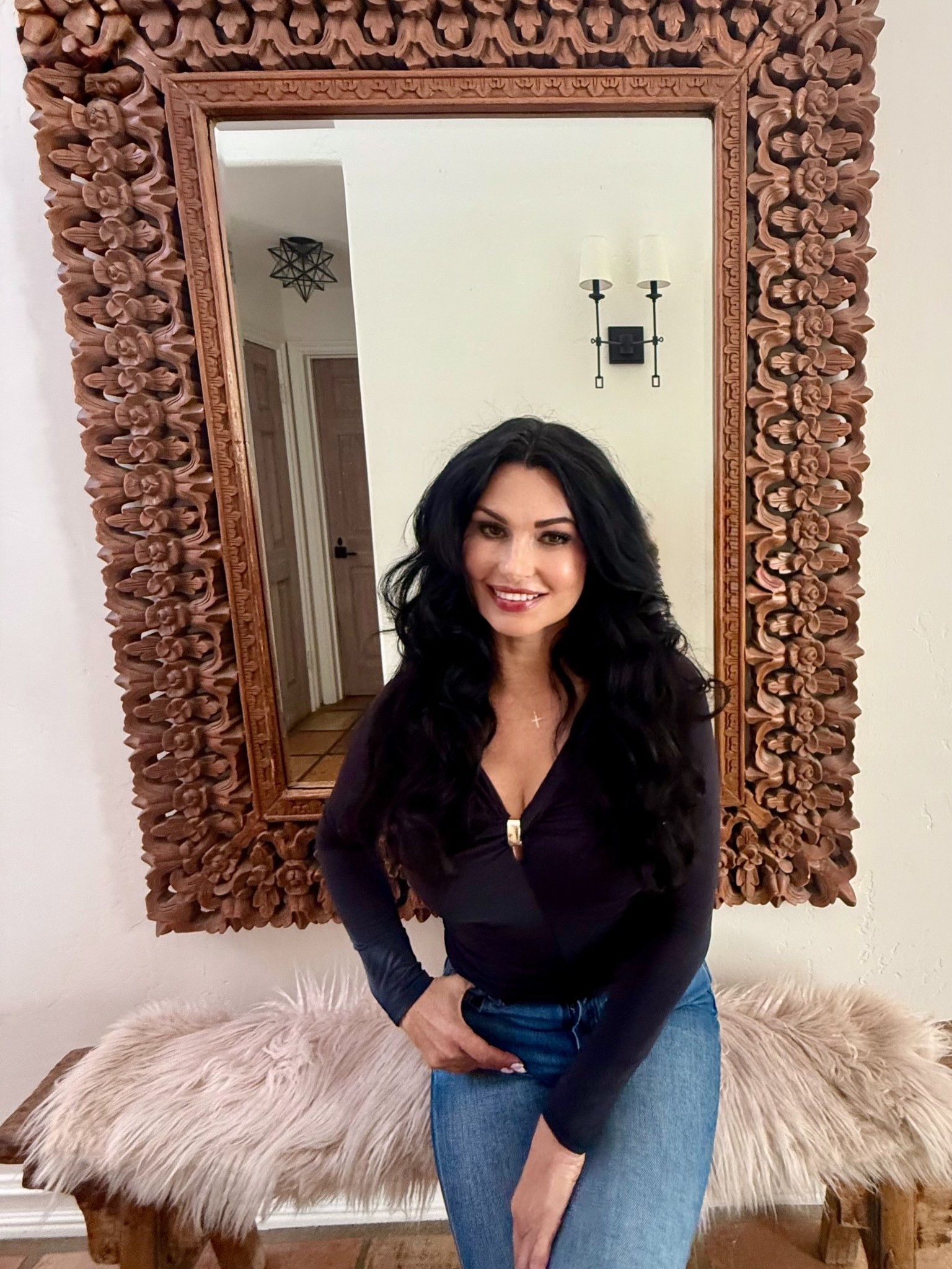 Date night outfit! ❤️

For a casual date, a cute black top, jeans, and black heals are a fun "go to!"

#shoes #highwaistwidelegjeans #blackshirt #blouse #marneystidbits

#LTKdayinmylife #LTKvlog #LTKootd