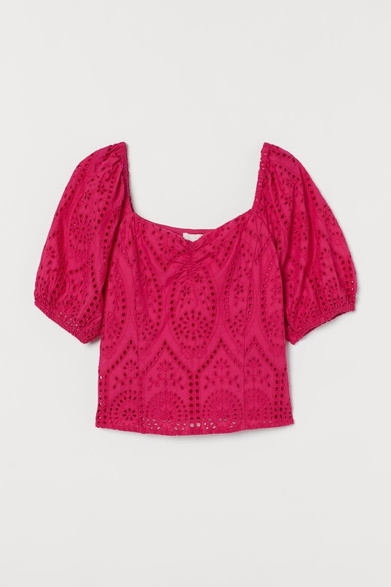 Broderie anglaise blouse | H&M (UK, MY, IN, SG, PH, TW, HK)