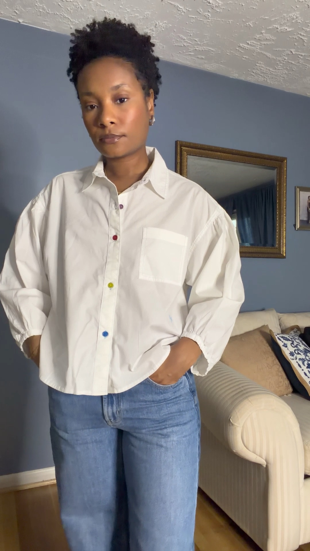 This multi color button up is so cute and perfect for spring/summer! You can wear it with almost any bottom and it’s still oversized. I’m wearing a size small!

#LTKgrwm #LTKootd #LTKSeasonal