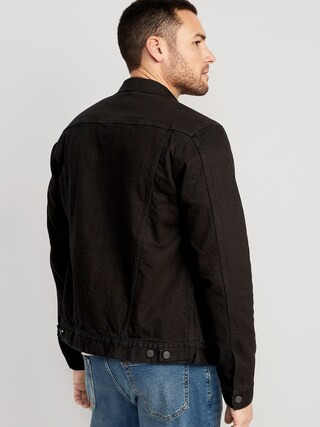 Built-In Flex Black Jean Jacket for Men | Old Navy (US)