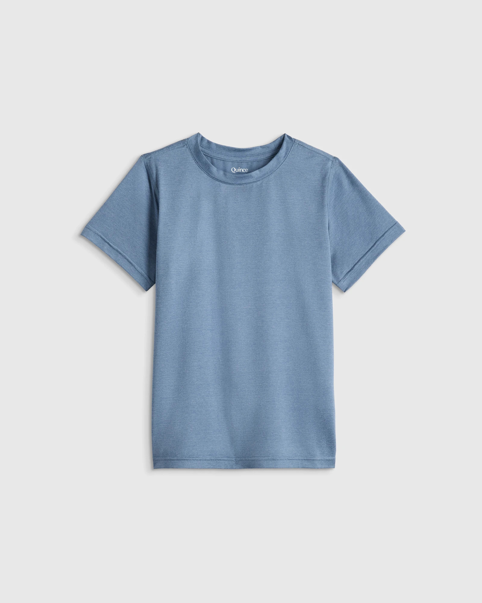Flowknit Breeze Tee - Kid in Heather Dewstone Blue | Quince