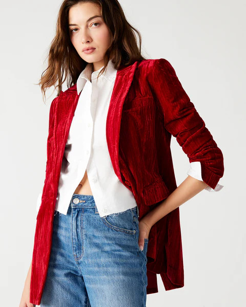 IMAAN BLAZER RED | Steve Madden (US)