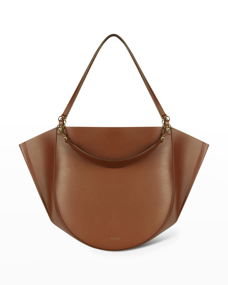 Wandler Mia Calf Leather Hobo Tote Bag | Neiman Marcus