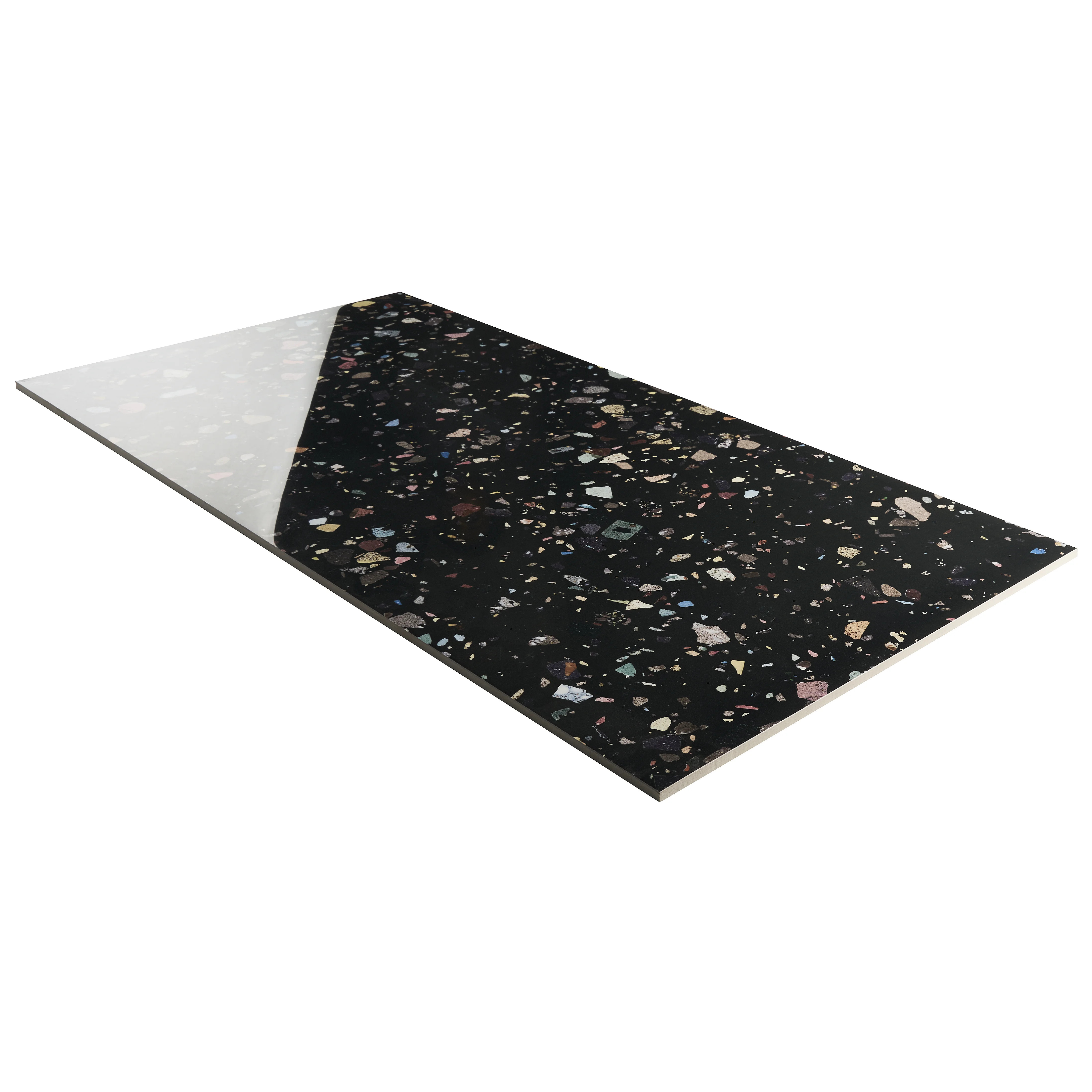 Gemscape 23.62 In. X 47.24 In. Terrazzo Look Polished Porcelain Floor And Wall Tile (15.49 Sq. Ft. / Case) | Wayfair North America
