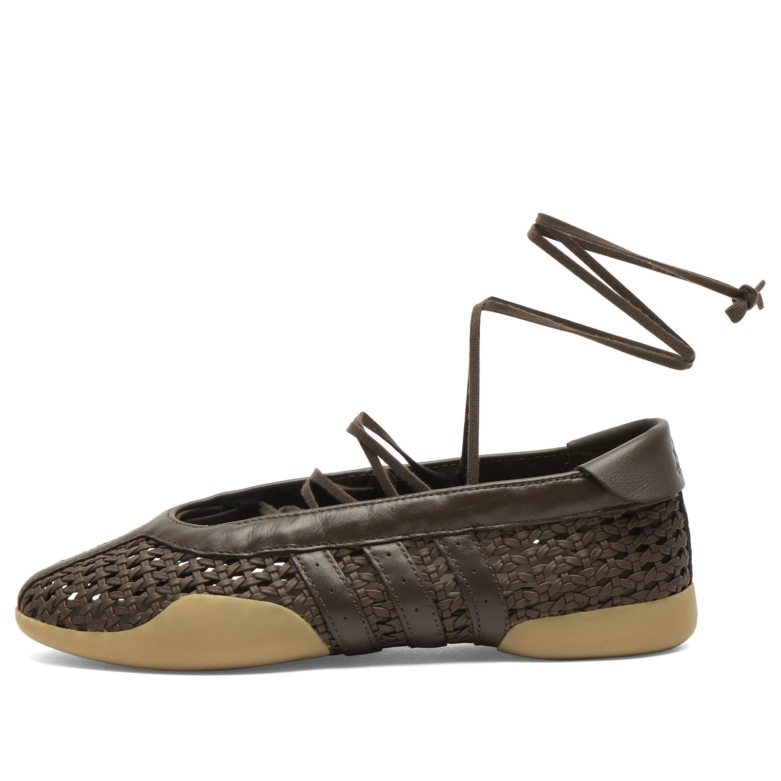 Adidas Women's Taekwondo Mei Ballet Sneaker in Brown/Brown/Gum, Size UK 4.5 | END. Clothing