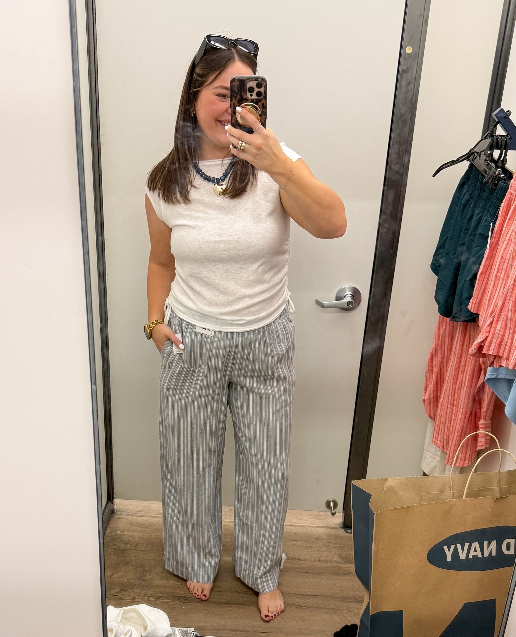 Old Navy haul! Linen wide leg pants & cinch waist tee

#LTKgrwm #LTKSeasonal #LTKootd