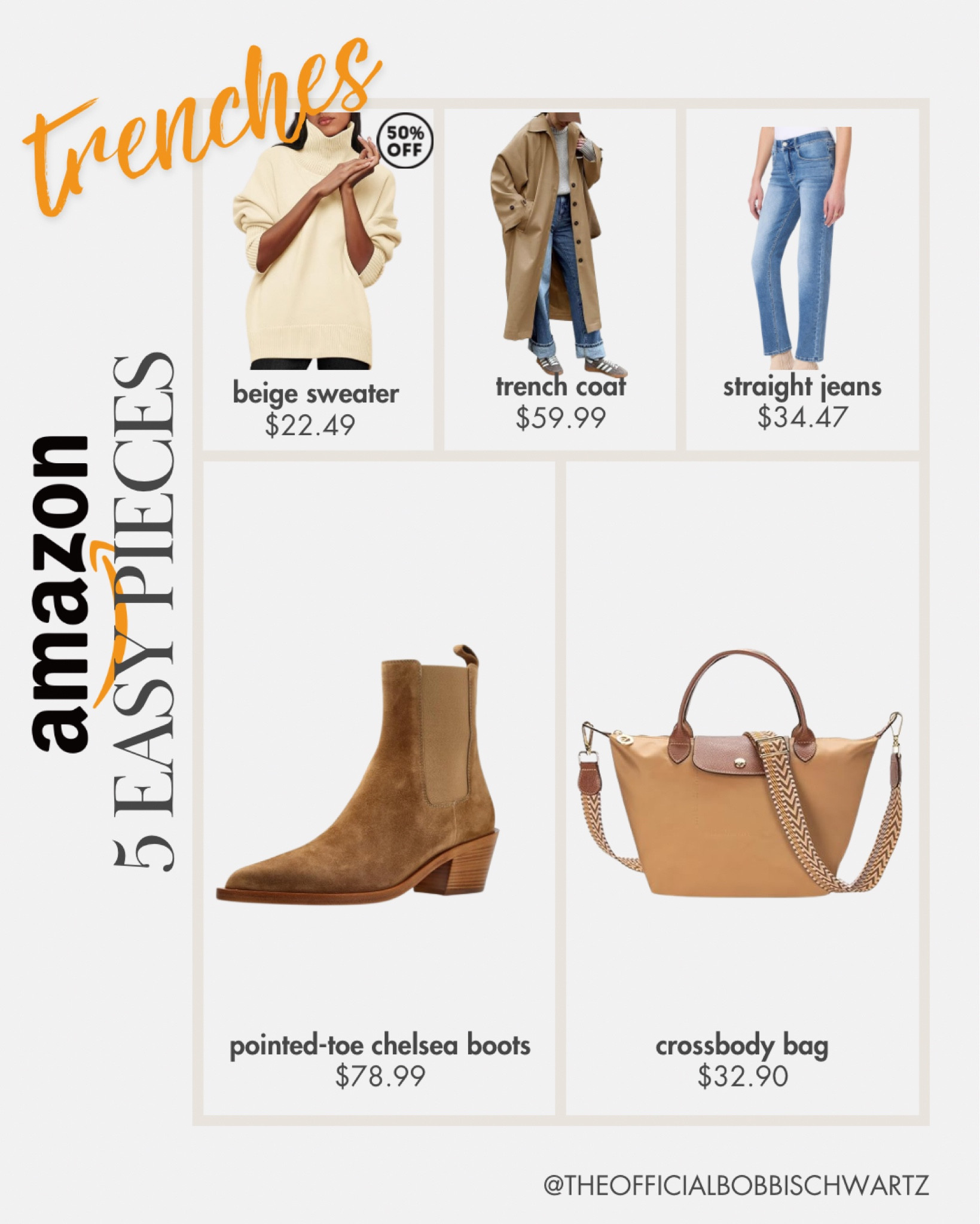 Amazon 5 Easy: trenches

#LTKSeasonal #LTKStyleTip #LTKFindsUnder100