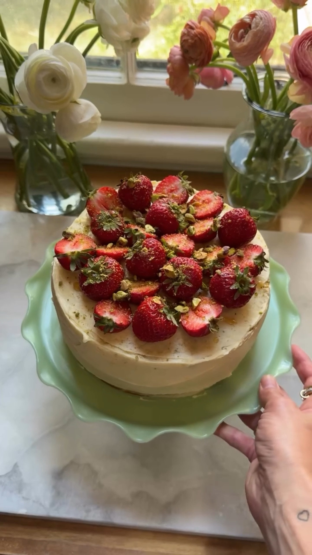 making Poppy’s cake for her bday party 🎂 lemon pistachio with berry jam filling 🍰 #birthdaycake

#LTKKids #LTKStyleTip #LTKHome