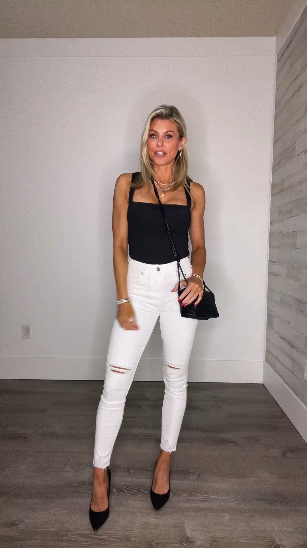 Two easy peasy outfits for during the day and night. Bodysuit runs true to size. Wearing a size small in the bodysuit, but I would’ve preferred an XS. 

#LTKSeasonal #LTKBacktoSchool #LTKxNSale