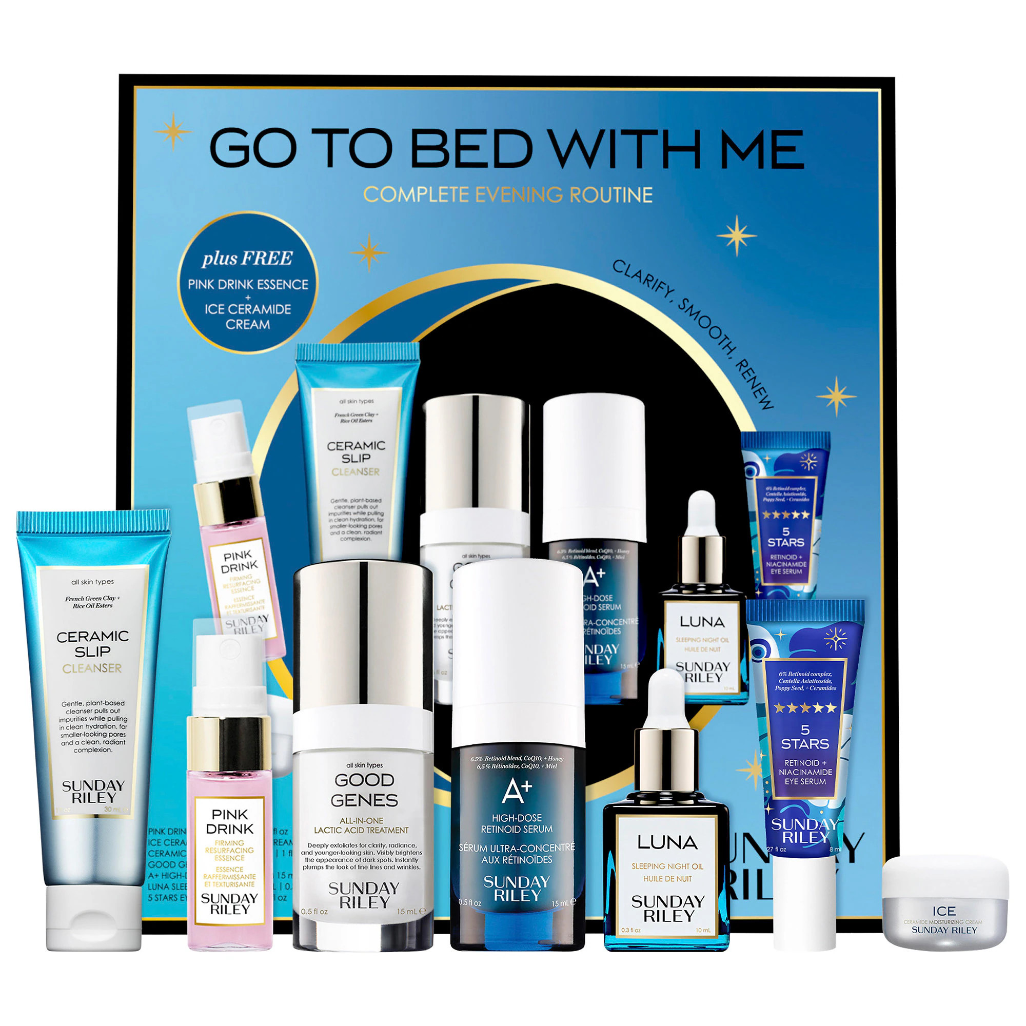 Sunday Riley Go To Bed With Me Anti-Aging Night Routine | Sephora (US)