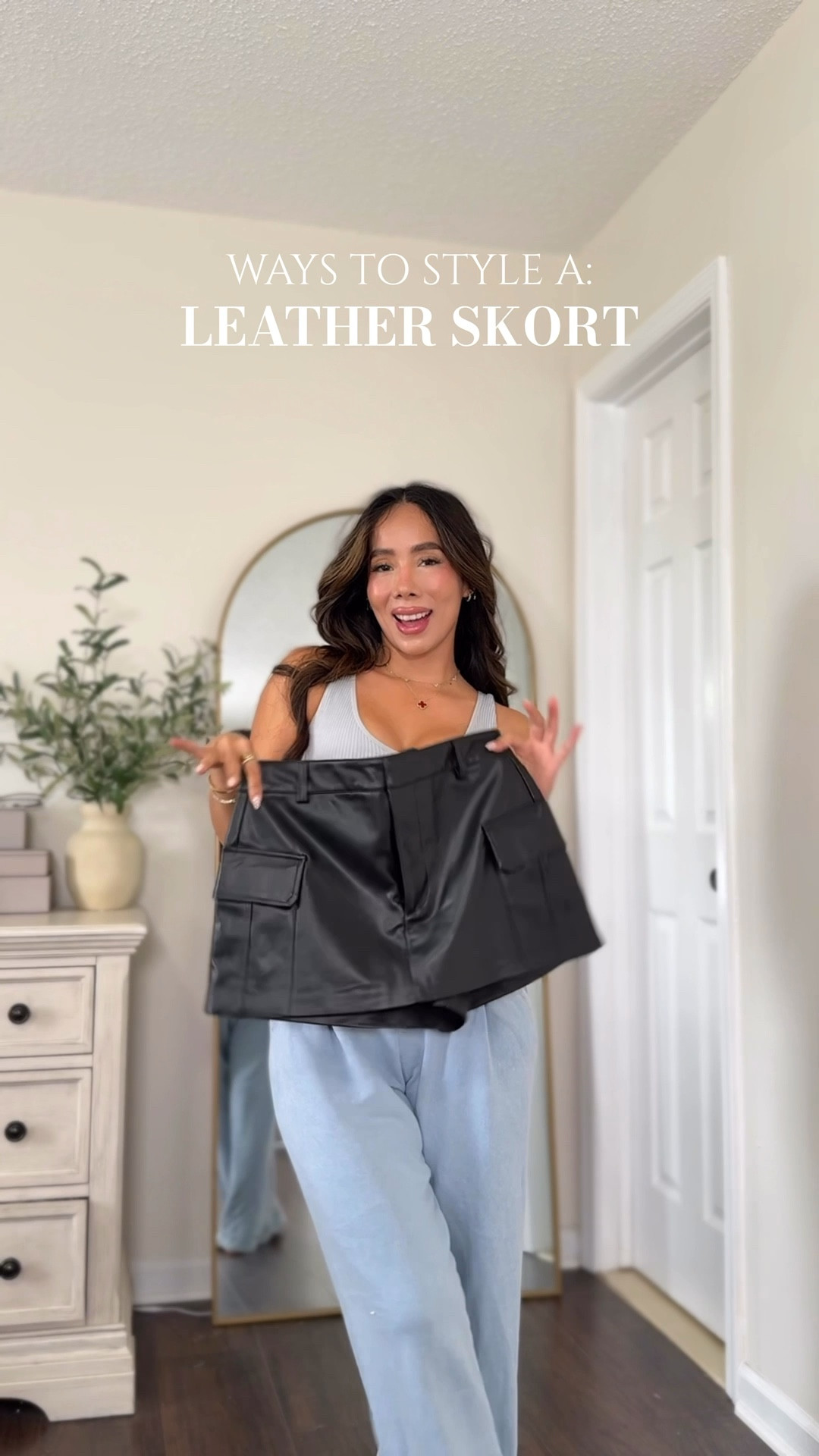 Ways to style a leather skort! 

#LTKgrwm #LTKPetite #LTKootd