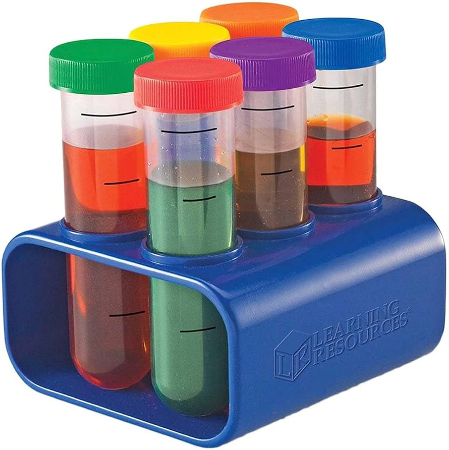 Learning Resources Primary Science Jumbo Test Tubes with Stand, Set of 6 Tubes, Ages 3+ | Amazon (US)