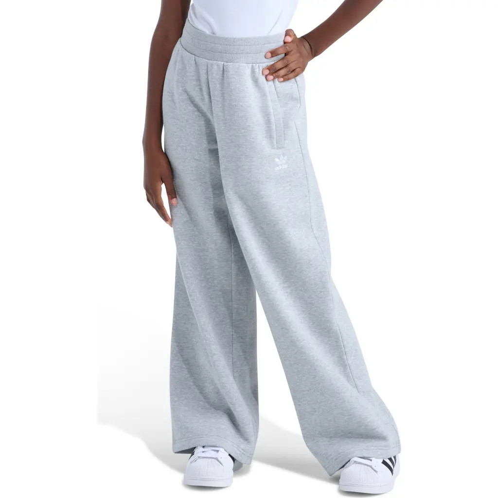 adidas Kids' Essential OG Wide Leg Sweatpants in Grey Heather at Nordstrom | Nordstrom