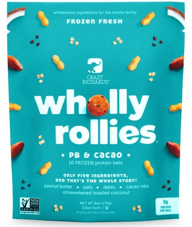 Crazy Richard's Wholly Rollies Peanut Butter & Cacao Protein Bites | Walmart (US)
