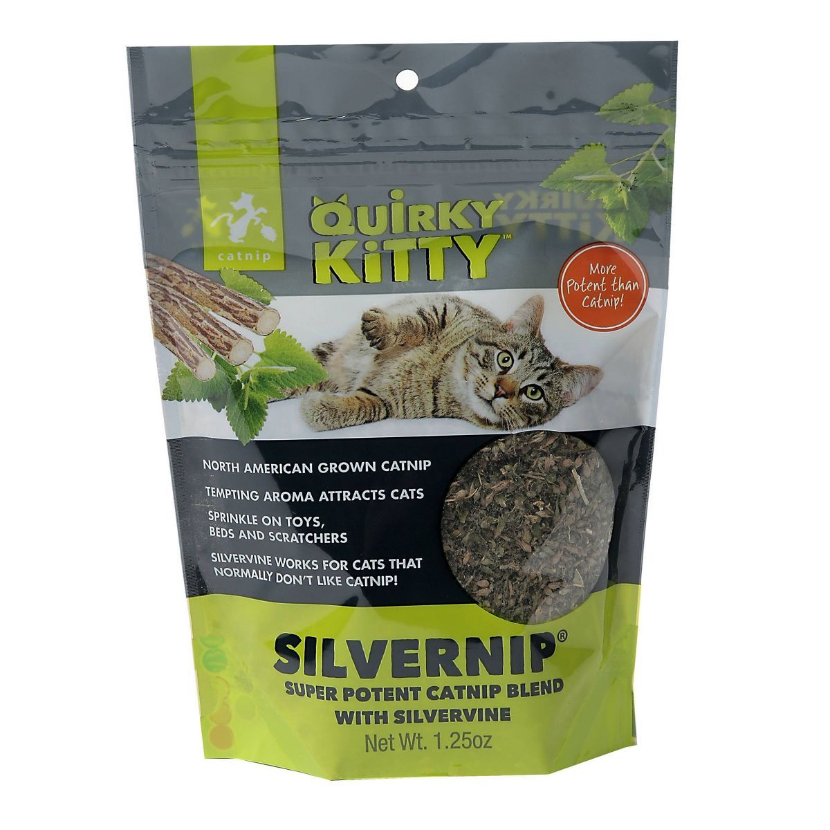 Quirky Kitty Silvervine & North American Catnip Blend Cat Treats - 1.25oz | Target