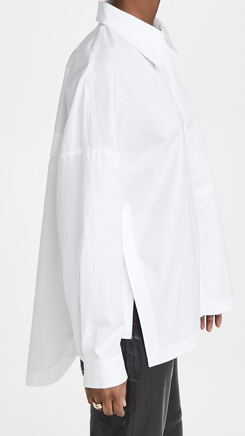 Tibi Classic Shirting Oversized Shirt | SHOPBOP | Shopbop