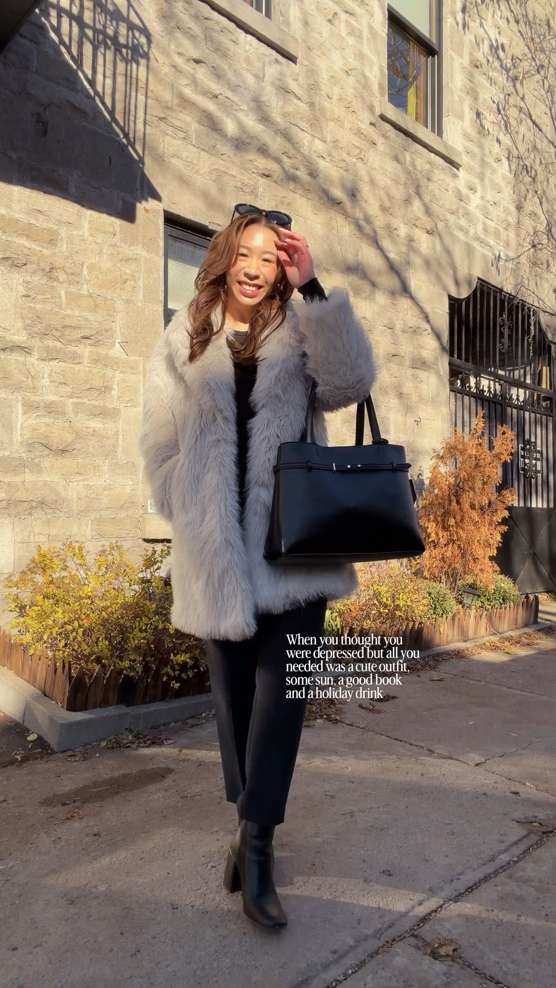 Winter outfit 
Casual chic elegant style
Faux fur coat

#LTKootd #LTKSeasonal #LTKWorkwear