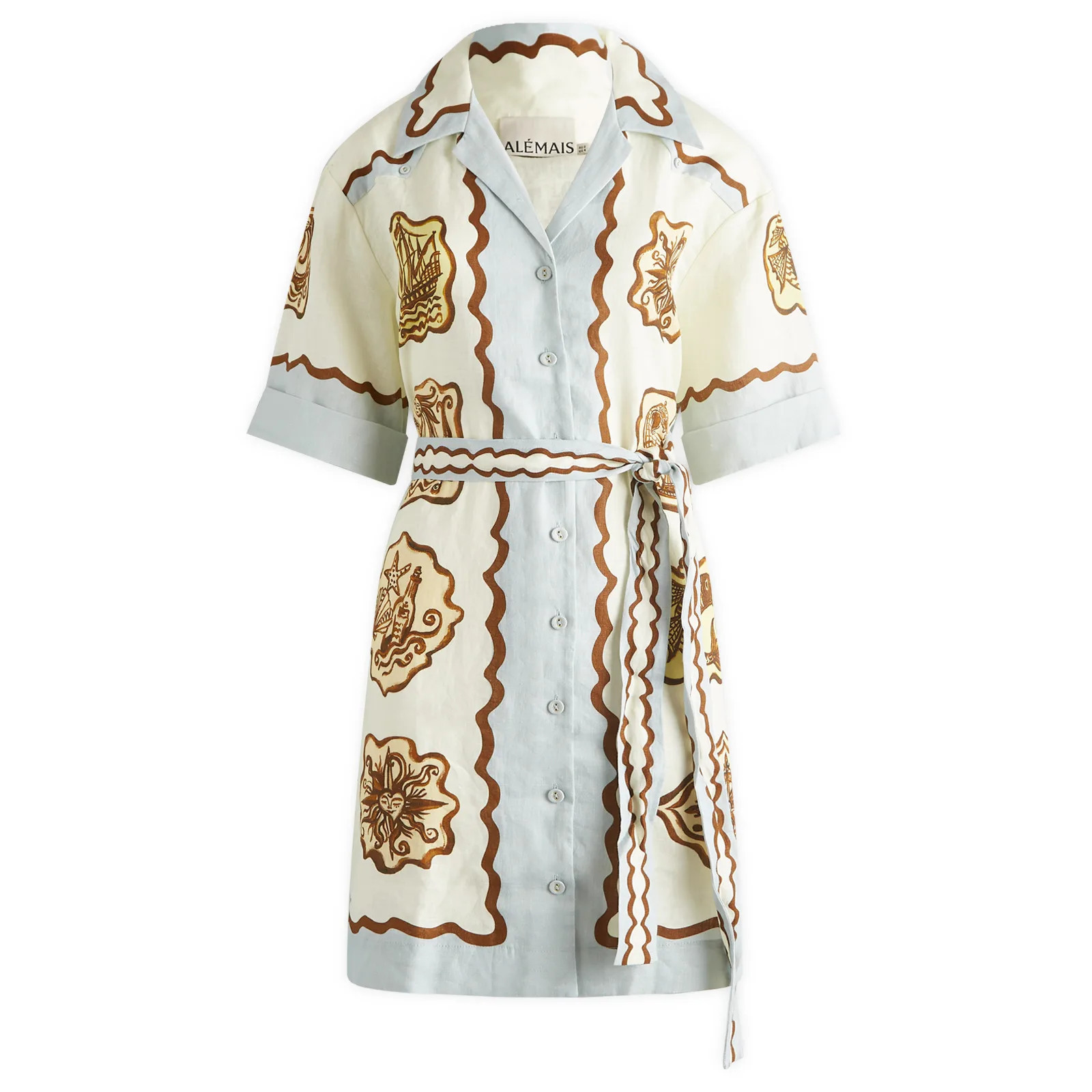 Alemais Women's Relic Mini Dress in Cream, Size UK 10 | END. Clothing