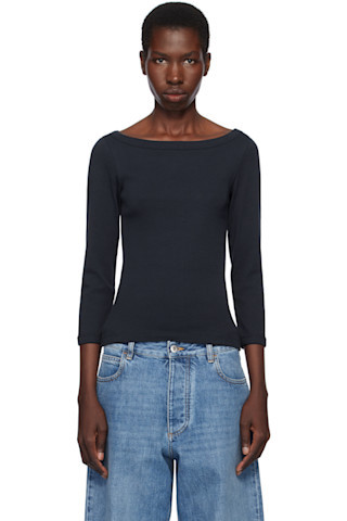 FLORE FLORE - Navy Steffi T-shirt | SSENSE