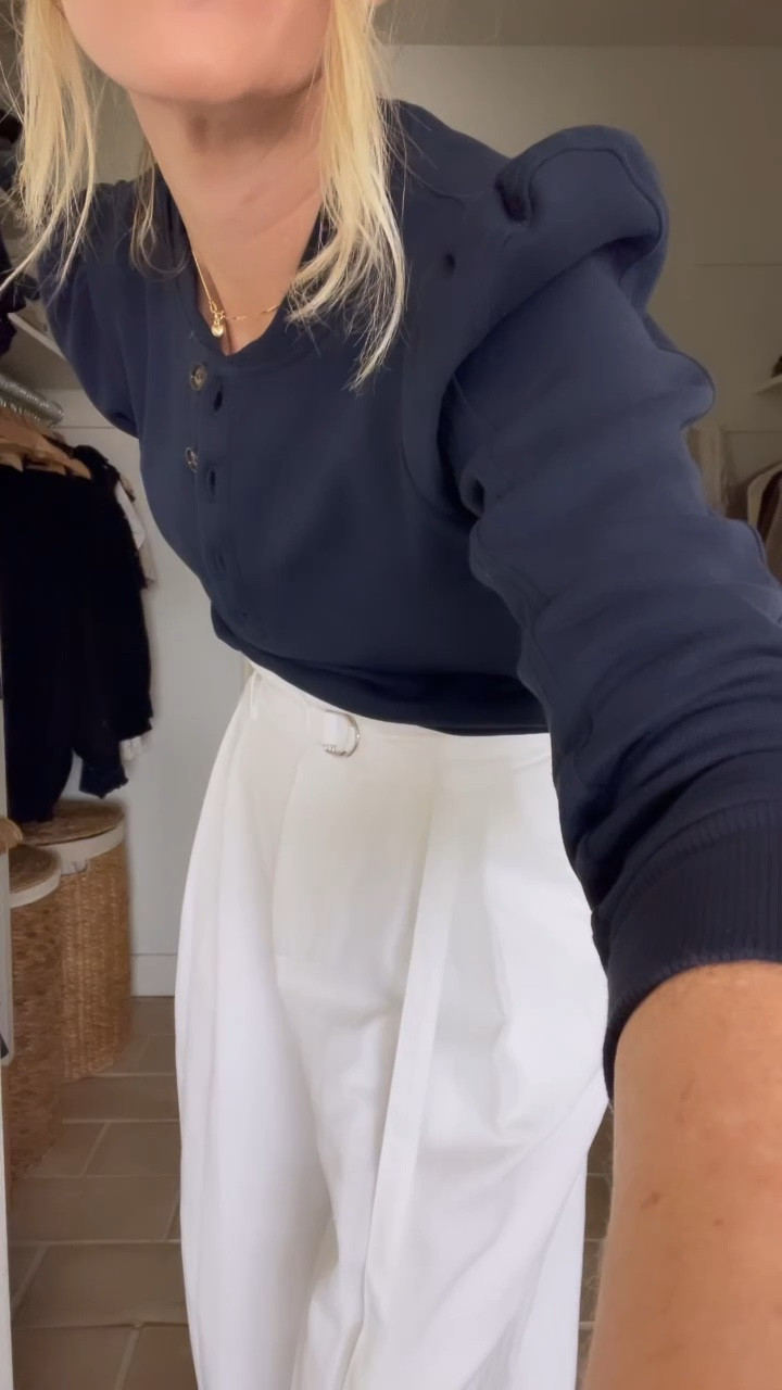 The perfect white pants! They run to true to size. The shirt runs small so size up.  

#LTKstyletip #LTKSeasonal