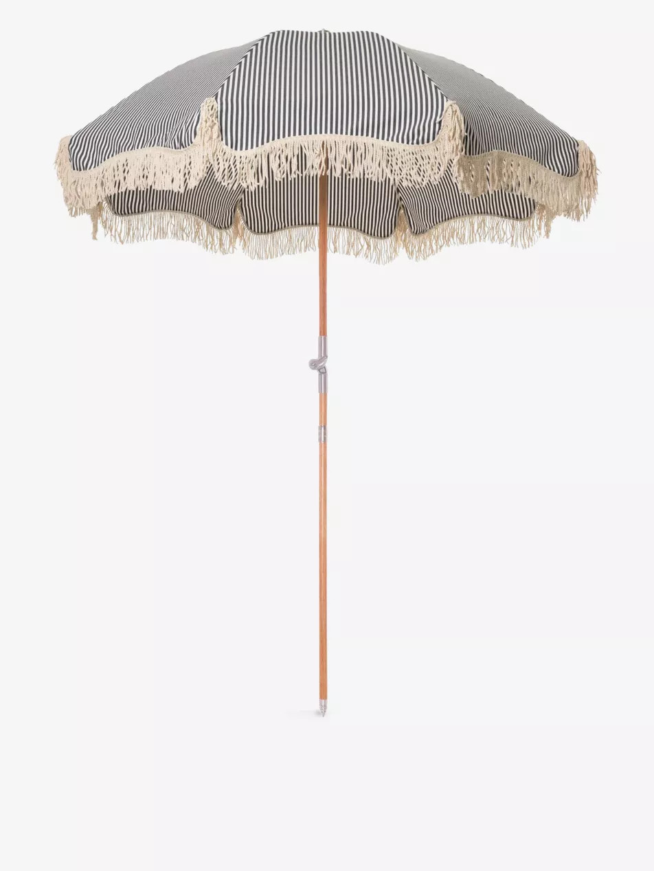 Lauren stripe-pattern cotton-blend beach umbrella 119cm x 15cm | Selfridges