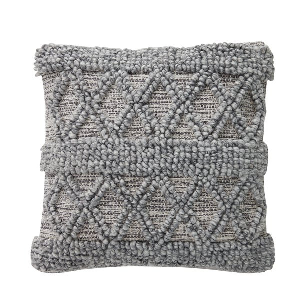 My Texas House McKinney Woven Square Decorative Pillow Cover, 20" x 20", Grey - Walmart.com | Walmart (US)