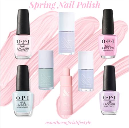 Some of My Favorite Pastel Nail Polish Shades!

OPI Lets Be Friends, Gelato On My Mind, Mod About You & Polly Want A Lacquer

Olive and June TT, KMC & BP

Olive and June Drying Drops (love these!) 

Target. Easter. Spring. Beauty  

#LTKstyletip #LTKSeasonal #LTKbeauty