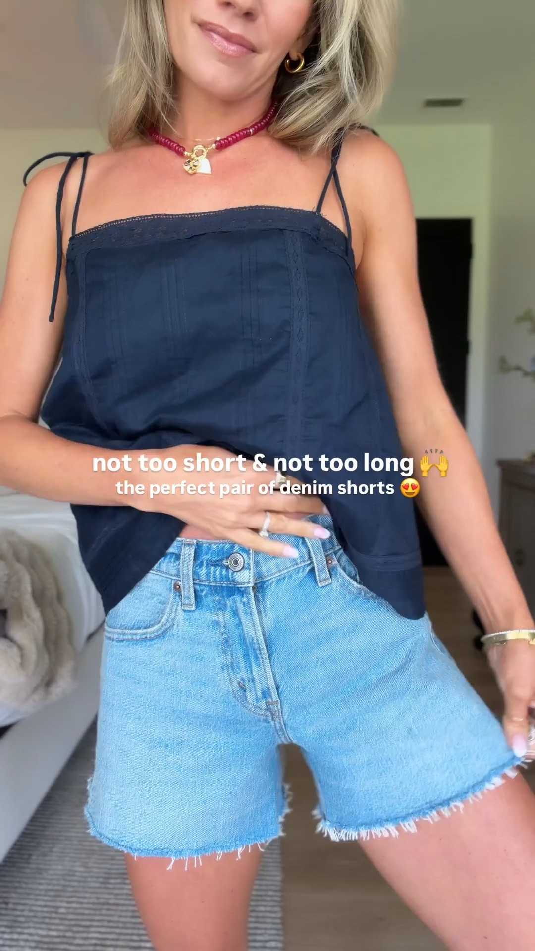 Last day of the Abercrombie sale! These are the perfect pair of denim shorts! Not too long and not too short. I’m 5’2 for reference and wearing my true size 24!

#LTKSaleAlert #LTKootd