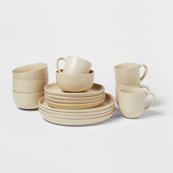 16pc Stoneware Tilley Fashion Dinnerware Set White - Project 62™ | Target